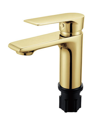 OEM Brass Gold Basin Mixer Tap Single Lever μπάνιο Ζεστό και κρύο νερό