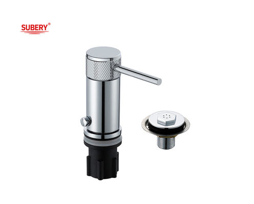 Μοναδικό μοχλό Bidet Ducha Mixer Brass Ringular Knurl Handle Κροματοποιημένες βρύσες μπάνιου