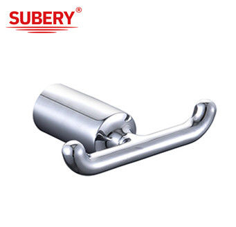 Τείχος Ζινκ Double Robe Hook Χρώμα Χρώμα για μπάνιο