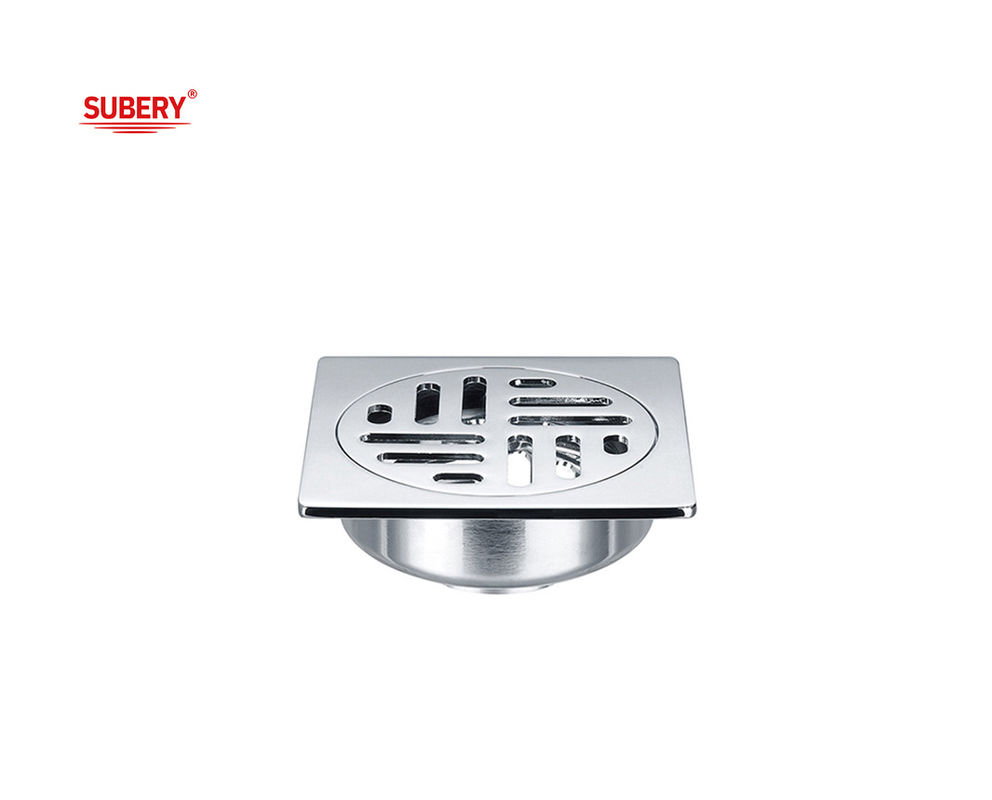 100 X 100mm Brass Shower Floor Trap για μπάνιο OEM επιφάνεια τοποθετημένη
