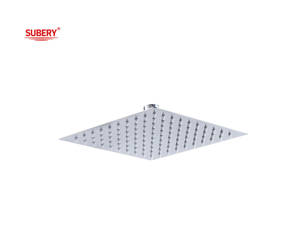 8&quot; 10&quot; 12 τετραγωνική κεφαλή ντους βροχής OEM SUS304 Ατσάλινο Χρωμικό Στήλη μπάνιου